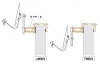 取付パイプの向きを変えることができます。