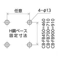 H鋼ベース固定寸法