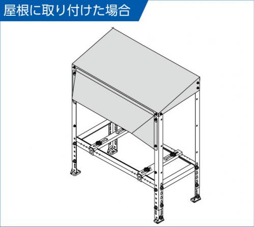 屋根に！