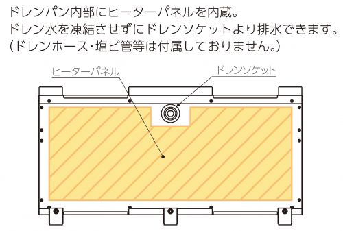 凍結させずに排水