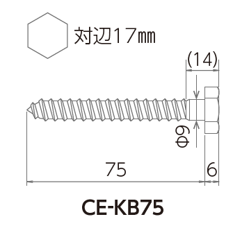 コーチボルト寸法